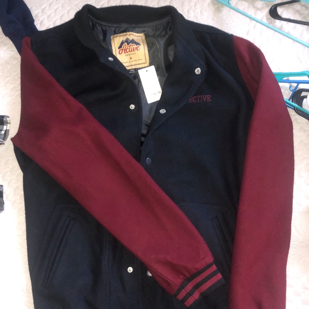 Brand New Active Wool Varsity Jacket